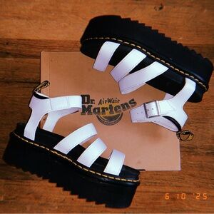 *NEW* Dr. Martens White Strappy Sandals